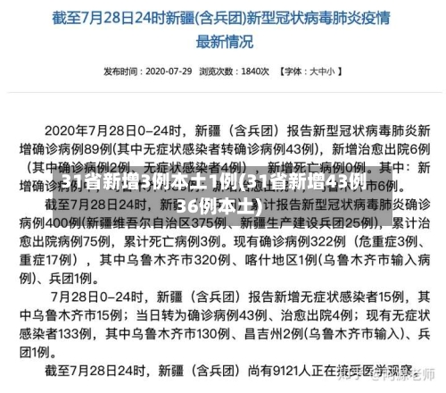 31省新增3例本土1例(31省新增43例36例本土)-第2张图片