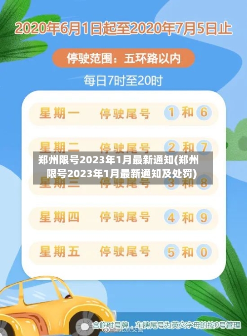 郑州限号2023年1月最新通知(郑州限号2023年1月最新通知及处罚)-第2张图片