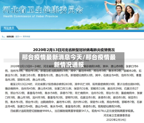 邢台疫情最新消息今天/邢台疫情最新情况通报-第3张图片