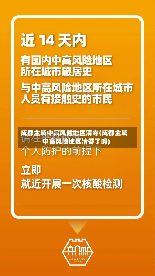 成都全域中高风险地区清零(成都全域中高风险地区清零了吗)