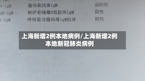 上海新增2例本地病例/上海新增2例本地新冠肺炎病例-第2张图片