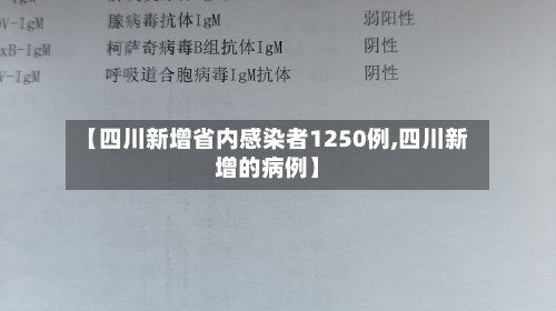 【四川新增省内感染者1250例,四川新增的病例】-第2张图片