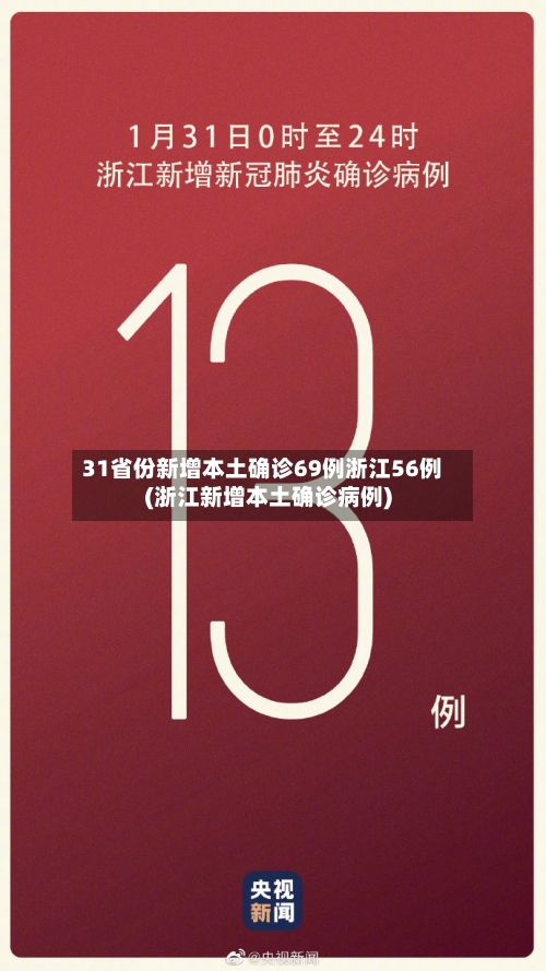 31省份新增本土确诊69例浙江56例(浙江新增本土确诊病例)