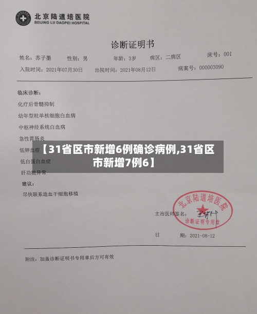 【31省区市新增6例确诊病例,31省区市新增7例6】