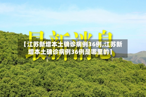 【江苏新增本土确诊病例36例,江苏新增本土确诊病例36例是哪里的】