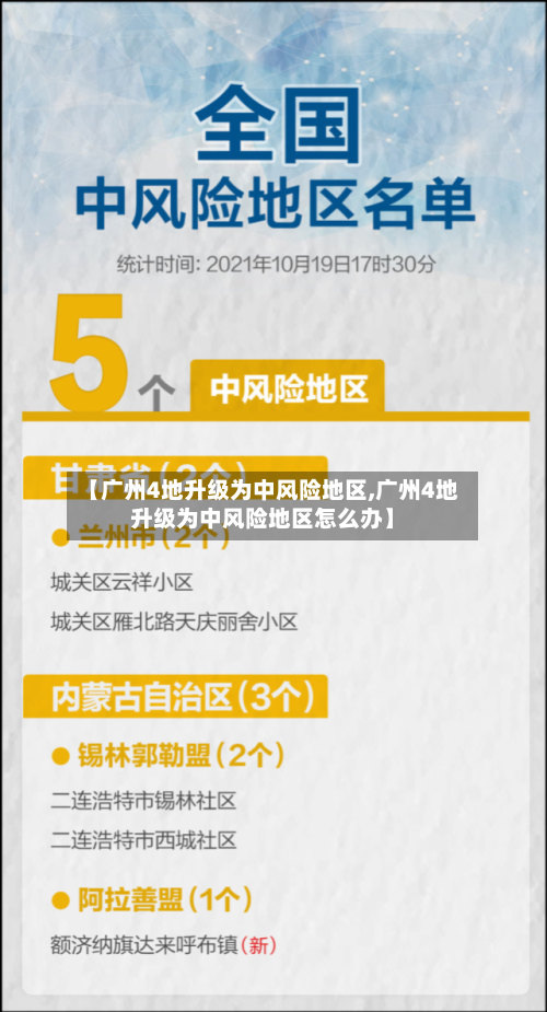 【广州4地升级为中风险地区,广州4地升级为中风险地区怎么办】-第3张图片