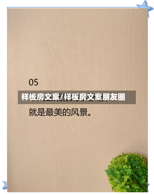 样板房文案/样板房文案朋友圈-第3张图片