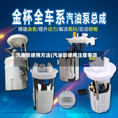 汽油泵使用方法(汽油泵使用注意事项)-第2张图片