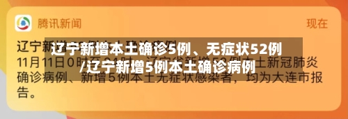 辽宁新增本土确诊5例、无症状52例/辽宁新增5例本土确诊病例-第2张图片