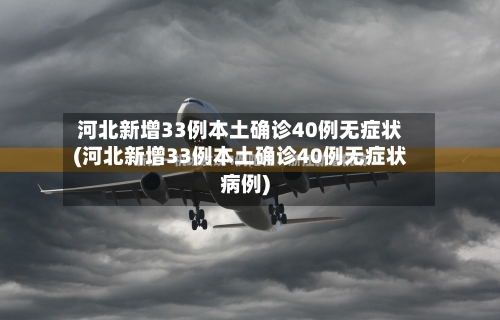 河北新增33例本土确诊40例无症状(河北新增33例本土确诊40例无症状病例)-第3张图片