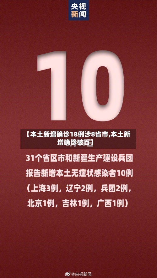 【本土新增确诊18例涉8省市,本土新增确诊破百】