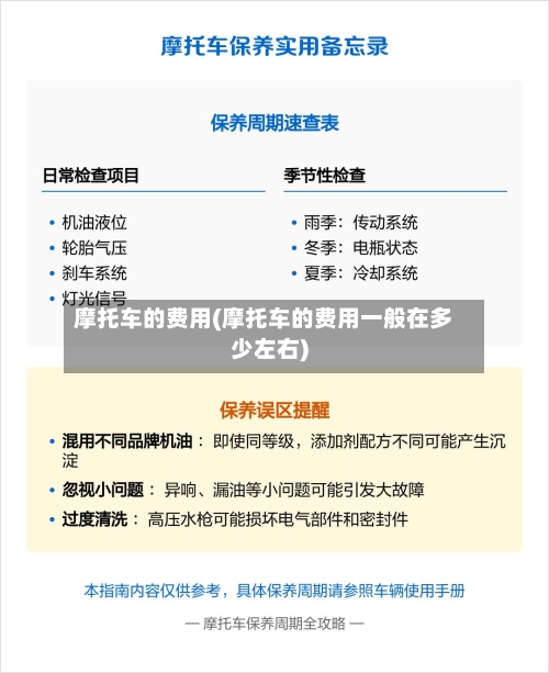 摩托车的费用(摩托车的费用一般在多少左右)