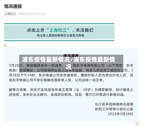 浦东疫情最新情况/浦东疫情最新情况-第2张图片