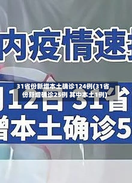 31省份新增本土确诊124例(31省份新增确诊25例 其中本土1例)-第2张图片