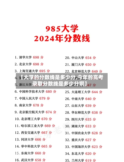 【大学的分数线是多少分,今年的高考录取分数线是多少分啊】