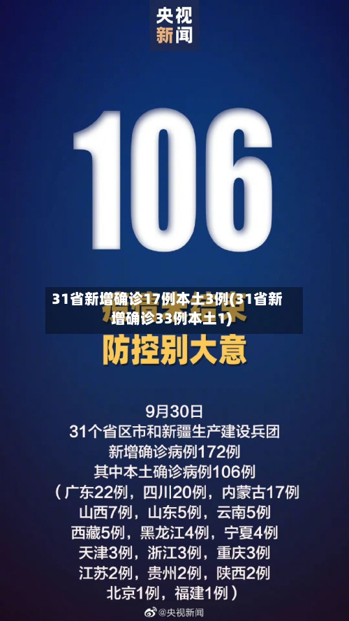 31省新增确诊17例本土3例(31省新增确诊33例本土1)-第3张图片