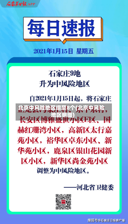 北京中风险地区增至8个(北京中风险地区明细)-第2张图片