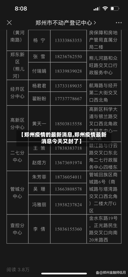 【郑州疫情的最新消息,郑州疫情最新消息今天又封了】