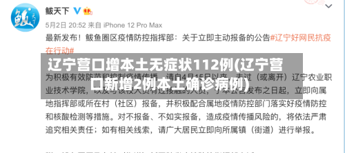 辽宁营口增本土无症状112例(辽宁营口新增2例本土确诊病例)-第3张图片