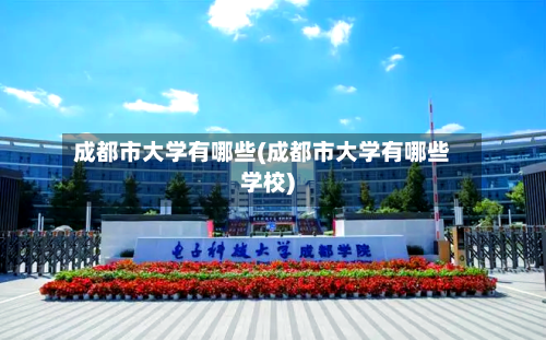 成都市大学有哪些(成都市大学有哪些学校)-第2张图片