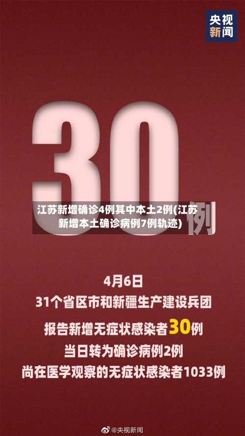 江苏新增确诊4例其中本土2例(江苏新增本土确诊病例7例轨迹)