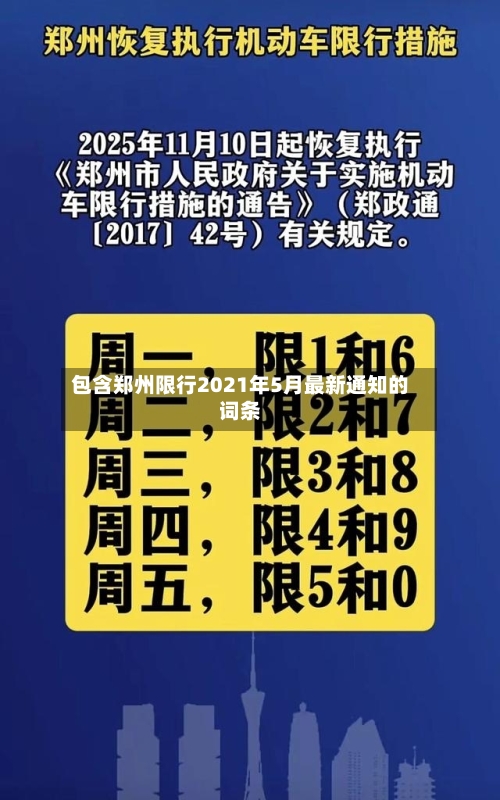 包含郑州限行2021年5月最新通知的词条-第2张图片