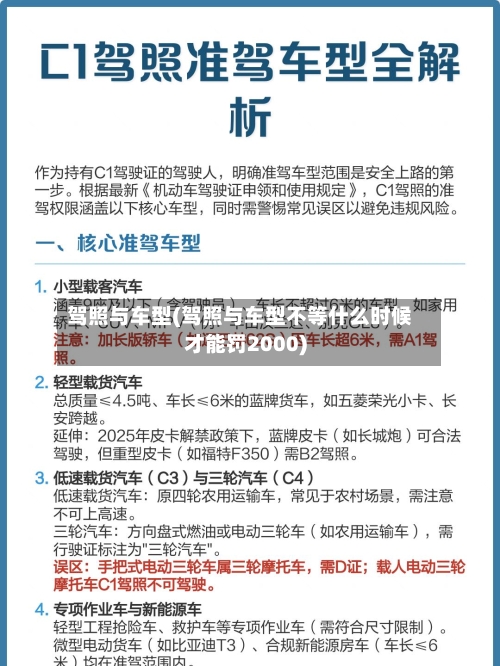 驾照与车型(驾照与车型不等什么时候才能罚2000)-第2张图片