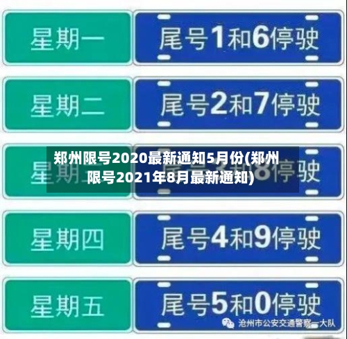 郑州限号2020最新通知5月份(郑州限号2021年8月最新通知)-第3张图片