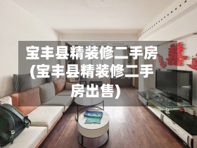 宝丰县精装修二手房(宝丰县精装修二手房出售)