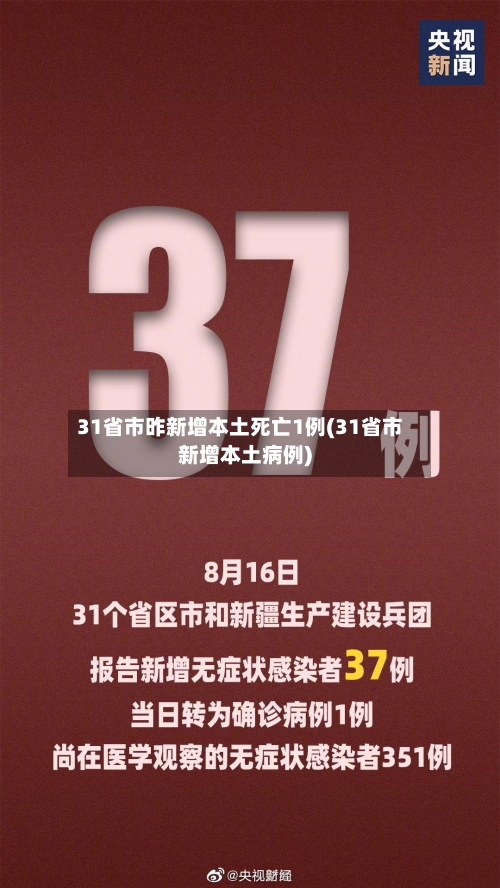 31省市昨新增本土死亡1例(31省市新增本土病例)-第2张图片