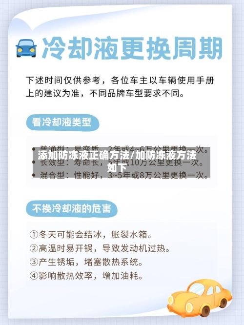 添加防冻液正确方法/加防冻液方法如下-第3张图片